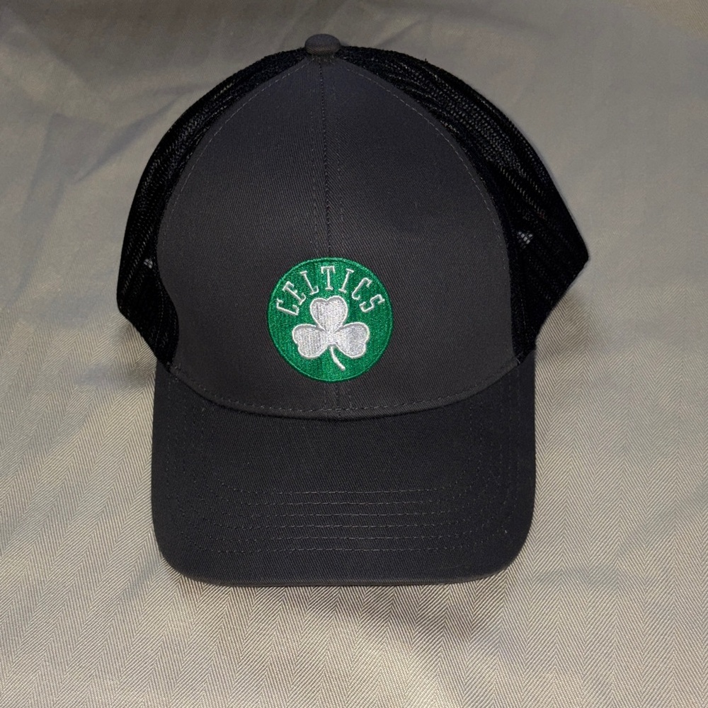 Black and Green Celtics Mesh Cap